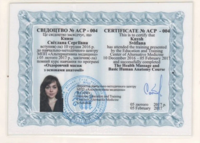 certificate photo
